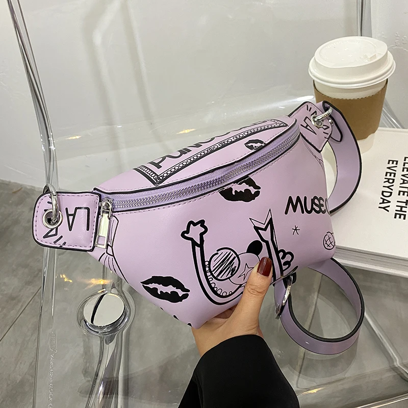 

с доставкой For Women 2020 Summer Chest bag Lady Funny Waist Packs Female Travel Waist Bags Letter Design Girls Purses